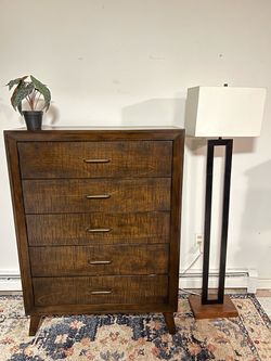 Rustic Mid-Century Style 5 Drawer Dresser - Delivery Extra
