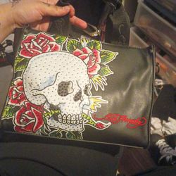 Medium used Ed hardy purse
