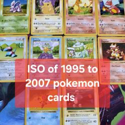 Iso Older Pokemon Cards