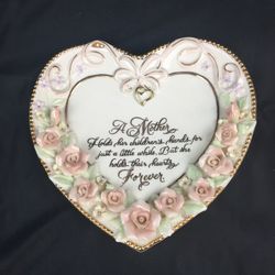 Limited Edition “What Mother Holds Dear” Precious Heart Collection Plate