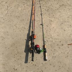 Practically Free Fishing Rods & Tackle Box 