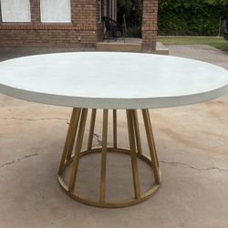 World Market Round Dining Table & Six Chairs