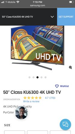 Samsung 50” led 4K uhd tv