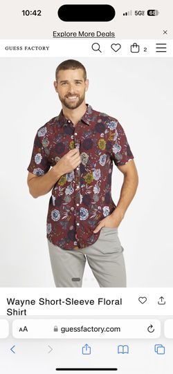 Red Floral Shirt