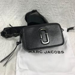 Marc Jacobs Colorblock Snapshot Crossbody bag   Black