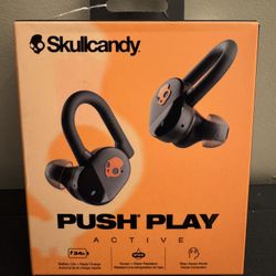 Skullcandy Push Play Active True Wireless Bluetooth Headphones - Black