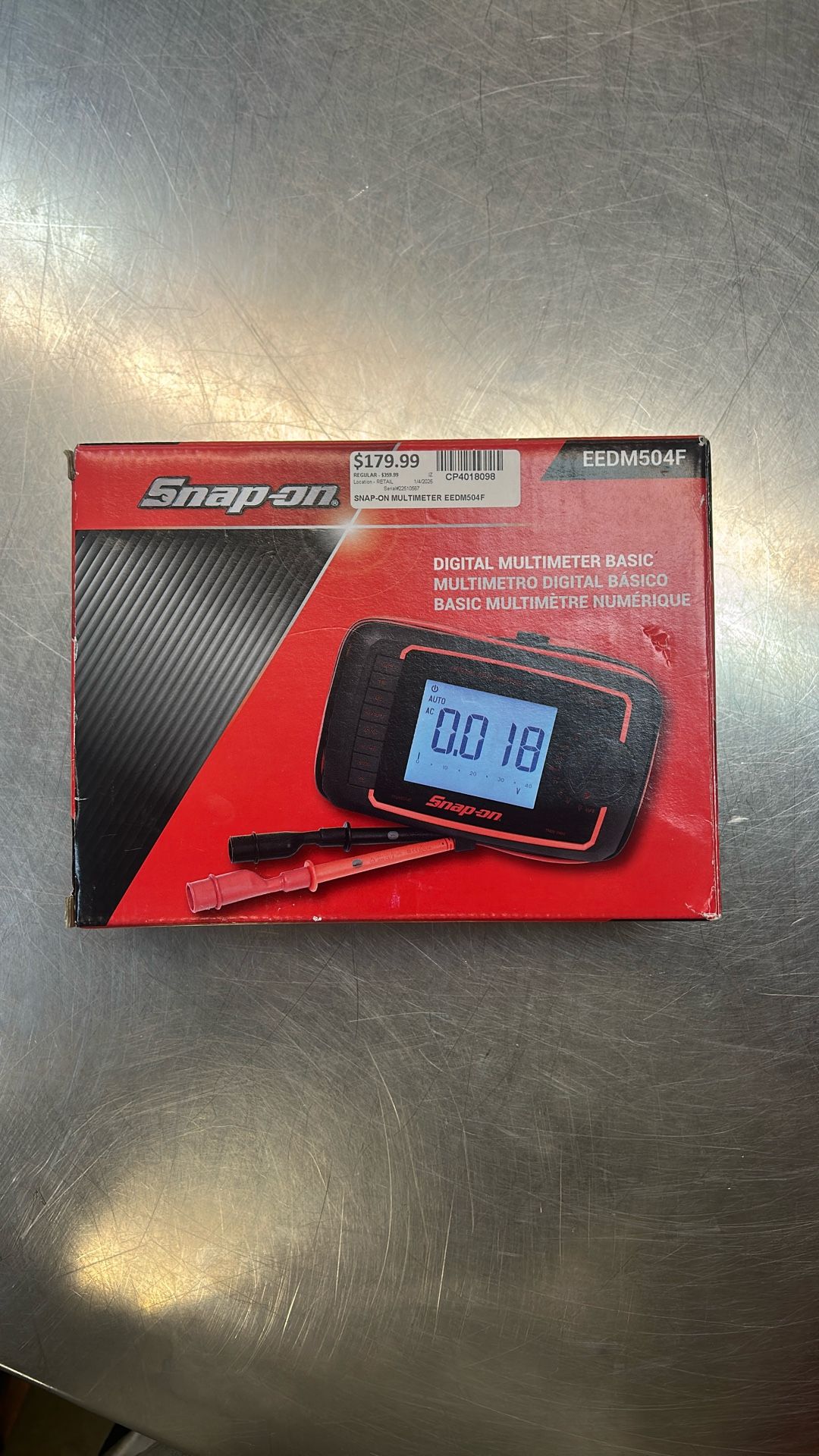 Snap On Eedm504F digital multimeter basic in original box