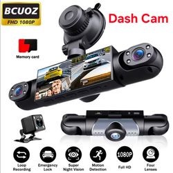 4 Channel Dash Cam 360° View 32 GB SD Memory Card- Great Father's day gift👨🏽👔🎁
