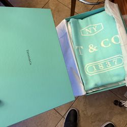 Tiffany & Company Baby Blanket 40”x56” wool & cashmere