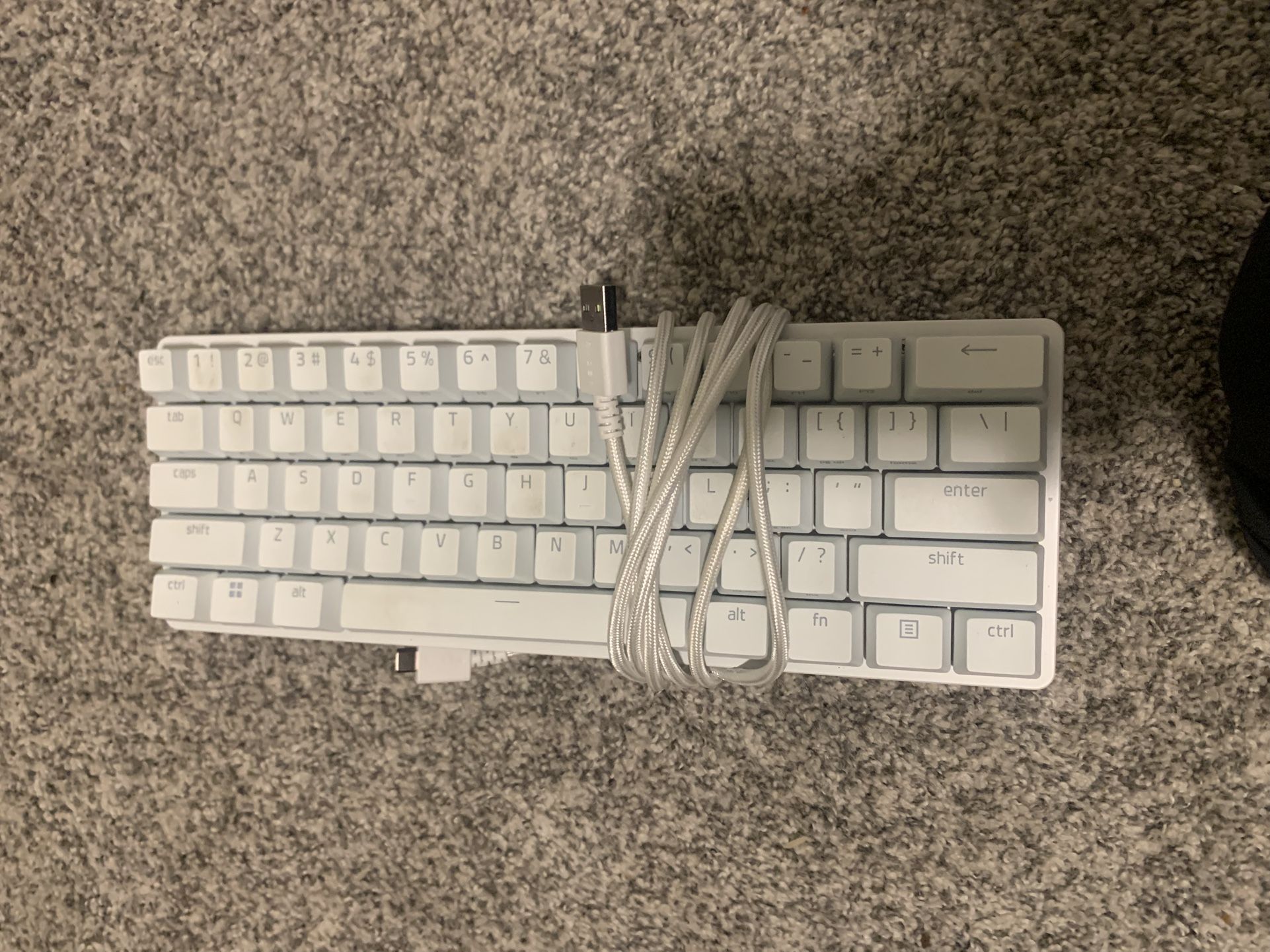 Razer Huntsman mini (white Color) With Led Lights