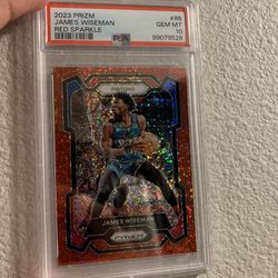 2023 Prism James Wiseman Red Sparkle Psa 10
