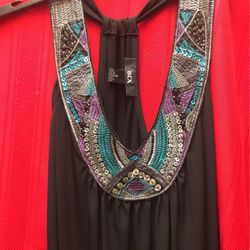 Lil Black Halter Style Dress 