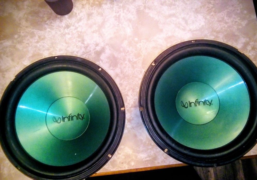 Two 12"  Infinity Kappa Subwoofers 
