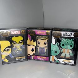 Funko Pop Pins 3 Pack 