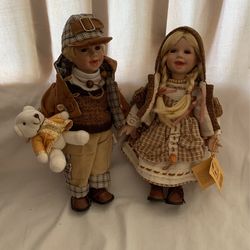 Porcelain German Doll Set