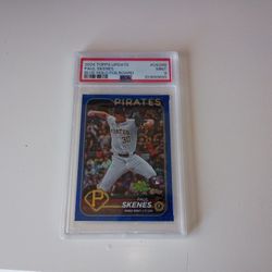 2024 Topps Update Paul Skenes Blue Foil /999 PSA 9