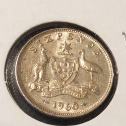 Authentic CIRCULATED 1960 silver