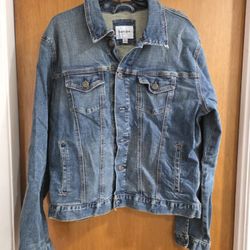 Men's Large Denim Trucker Flex Jacket