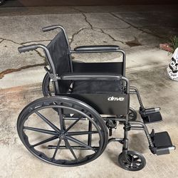 Drive Silver Sport 1 Wheelchair / Transport Chair - Like New