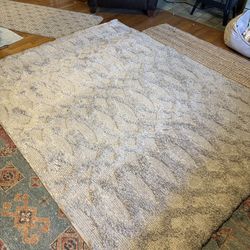 At Home Cream Rug 5 Ft x 6 ft