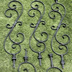Wrought Iron Large scroll Balusters