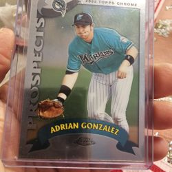 Adrian Gonzalez Rookie Baseball Cards 