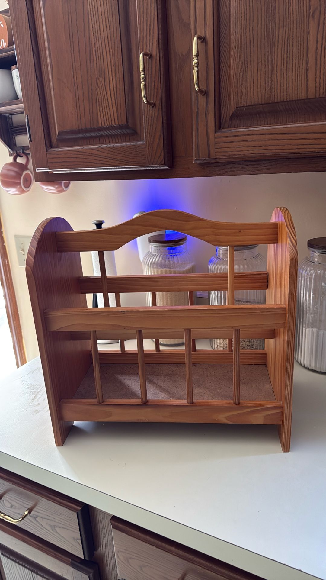Wooden Magazine Holder