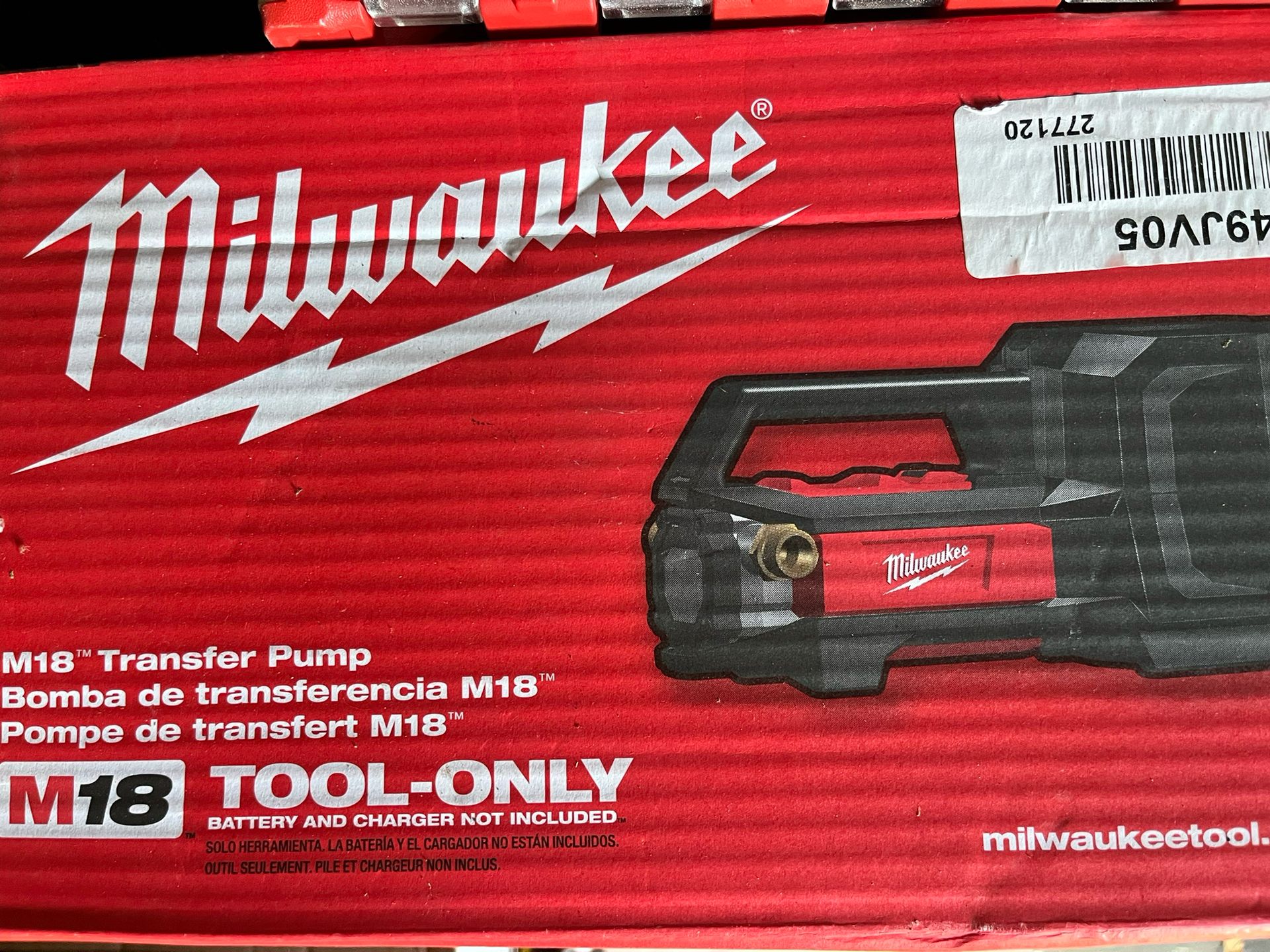 New M18 18-Volt 1/4 HP Lithium-Ion Cordless Transfer Pump (Tool Only)