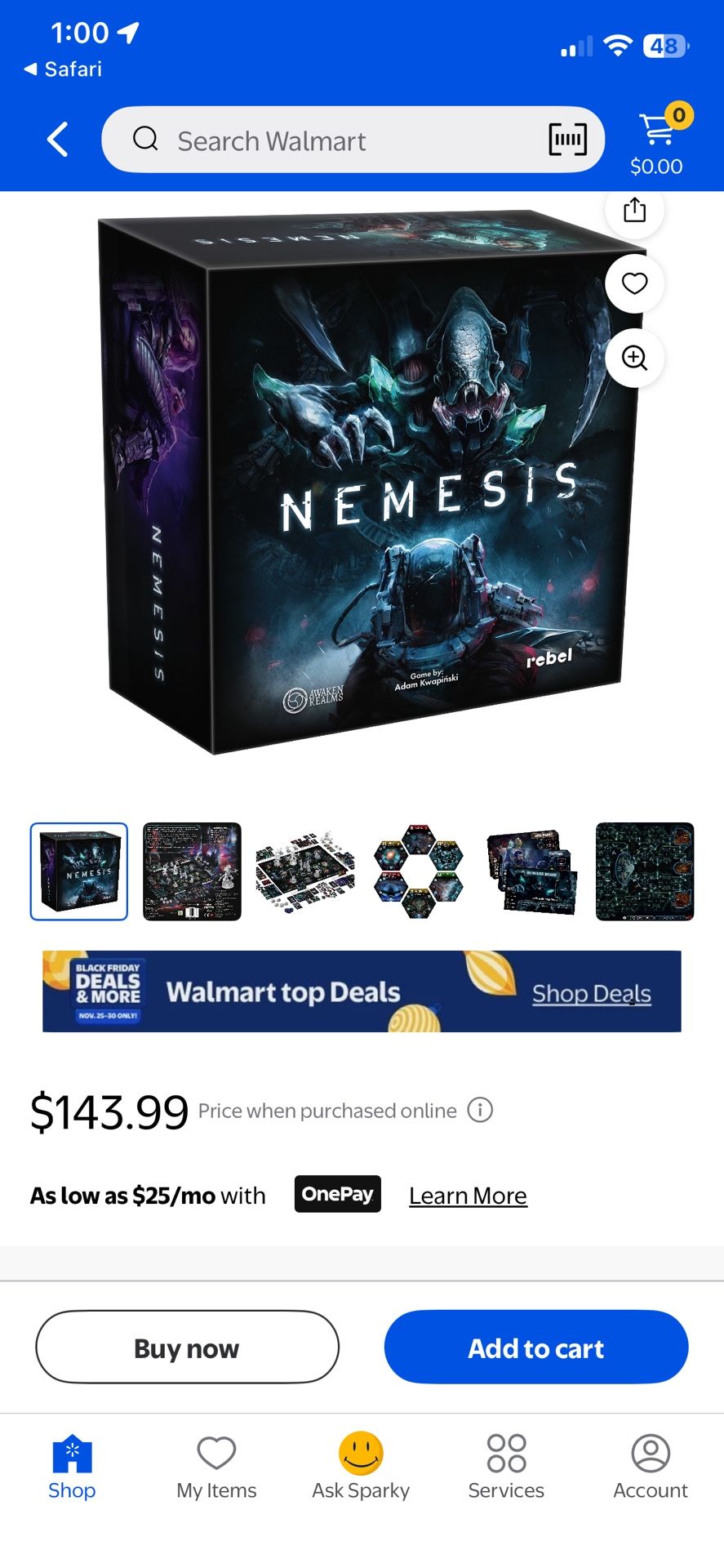 Brand New Sealed Nemesis Board Game
