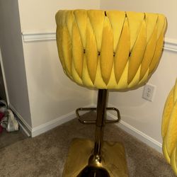 Yellow Mustard bar Stools 