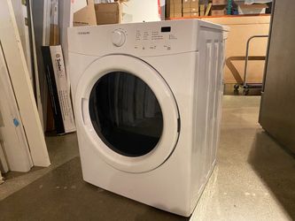 FRIGIDAIRE Gas Powered Front Loading White Dryer with Viewing Window