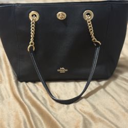 Smaller Stylish Black Coach Purse 