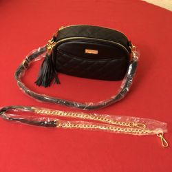 Joy & Iman JI Black Crossbody Bag