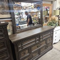 Dark Dresser W Mirror We are located at 2811 East Bell road. Another Time Around Furniture.
