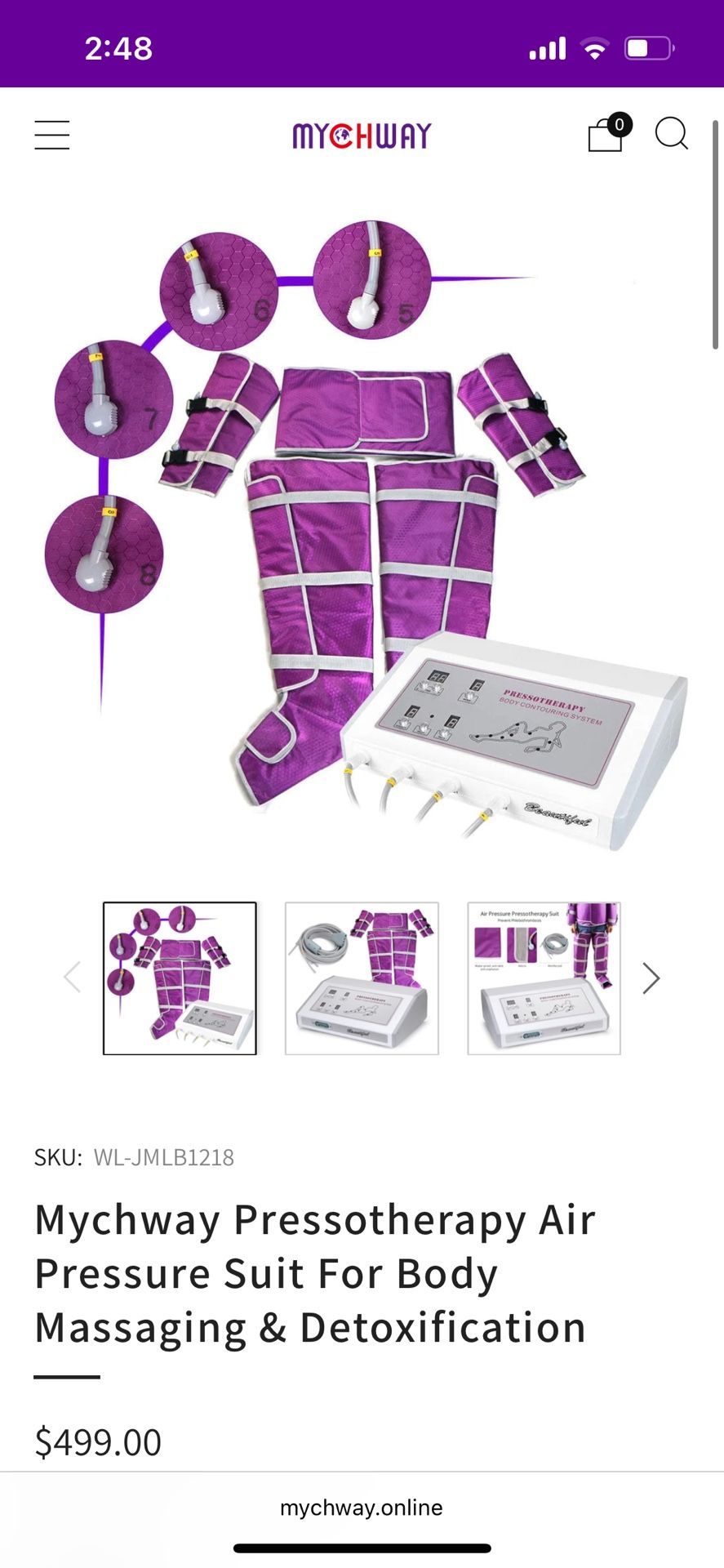 Pressotherapy Machine