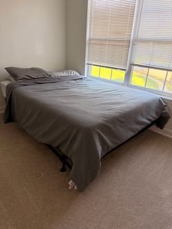 Queen Sized Mattress/ Rails