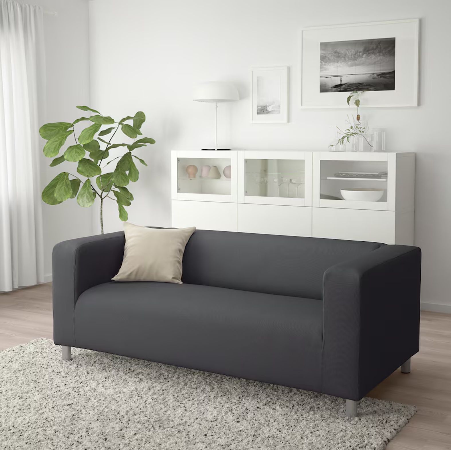 IKEA KLIPPAN Loveseat, Vissle Gray