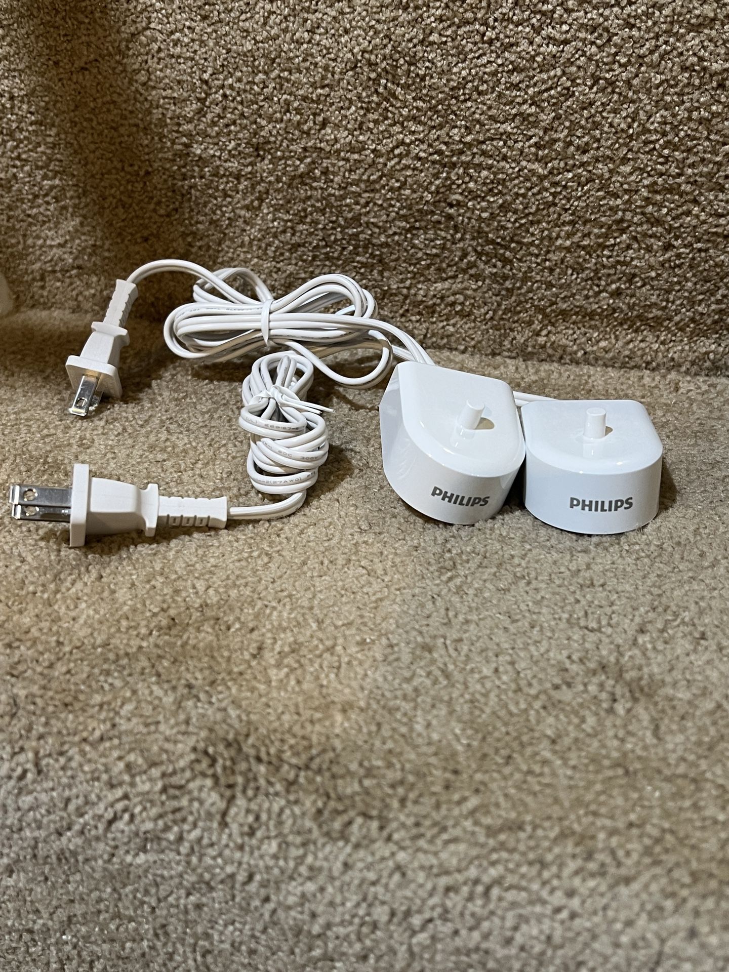 OEM Philips Electric Toothbrush Charger Waterproof Base HX6100 - White set of 2