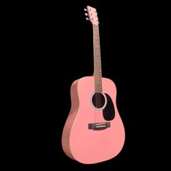 Rogue Pink Acoustic Guitar RA-100D / Guitarra Acústica Rosa