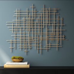 Metal Wall Decor Gold