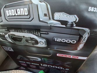 Apex badlands 12000lb truck/suv/offroad winch synthetic rope*
