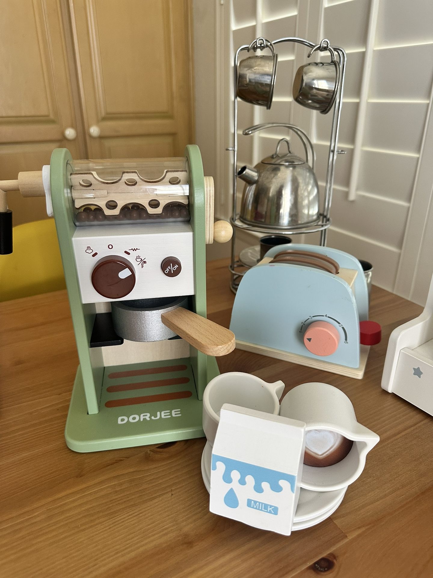 Kids Dishes, IKEA Kettle Cups Set, ICE Cream , Toaster, Coffee Machine