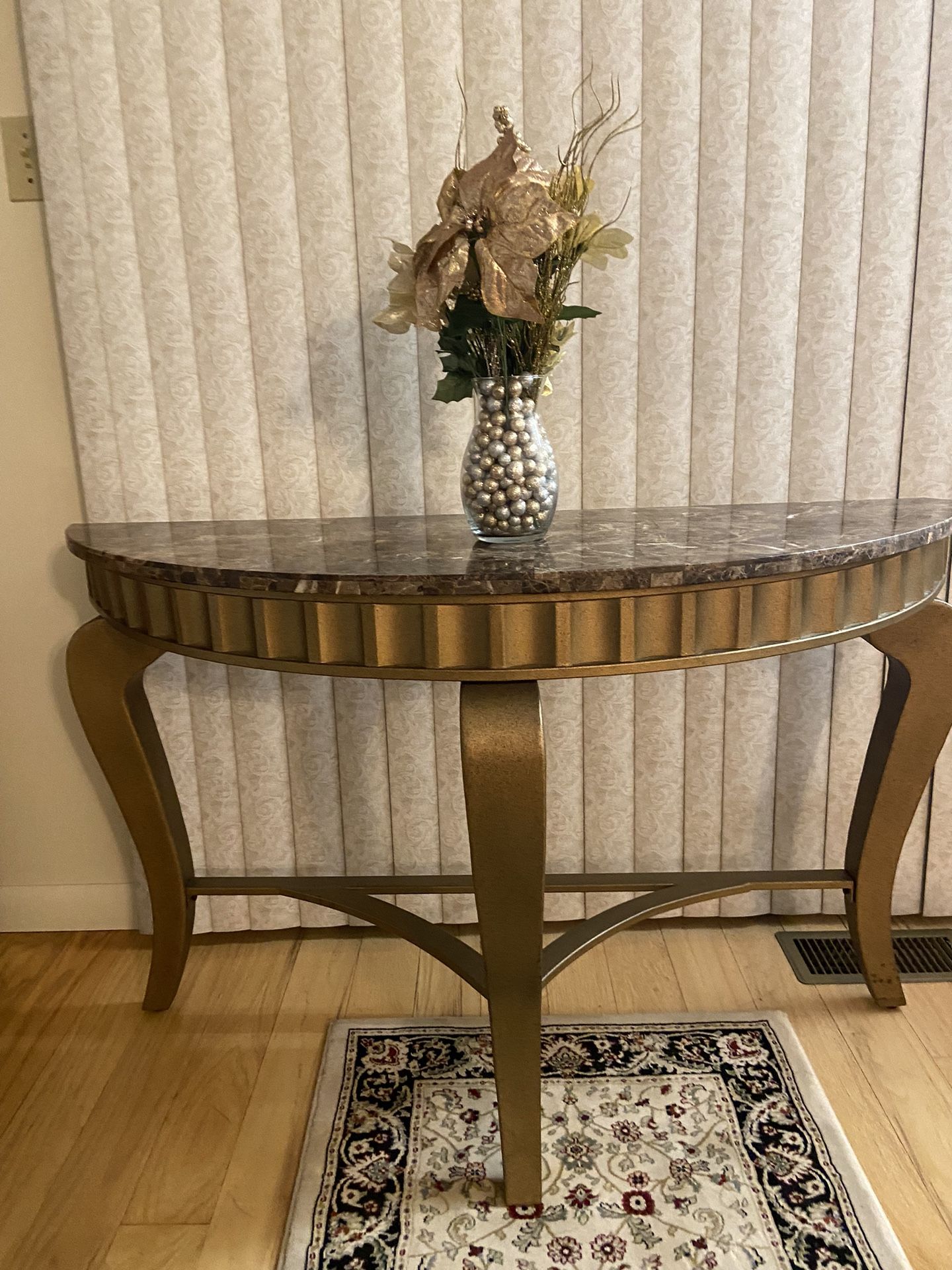 Golden Console Table