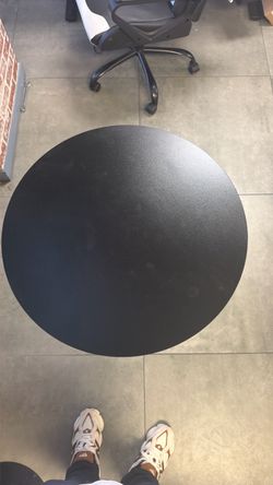 Round Black Table Top