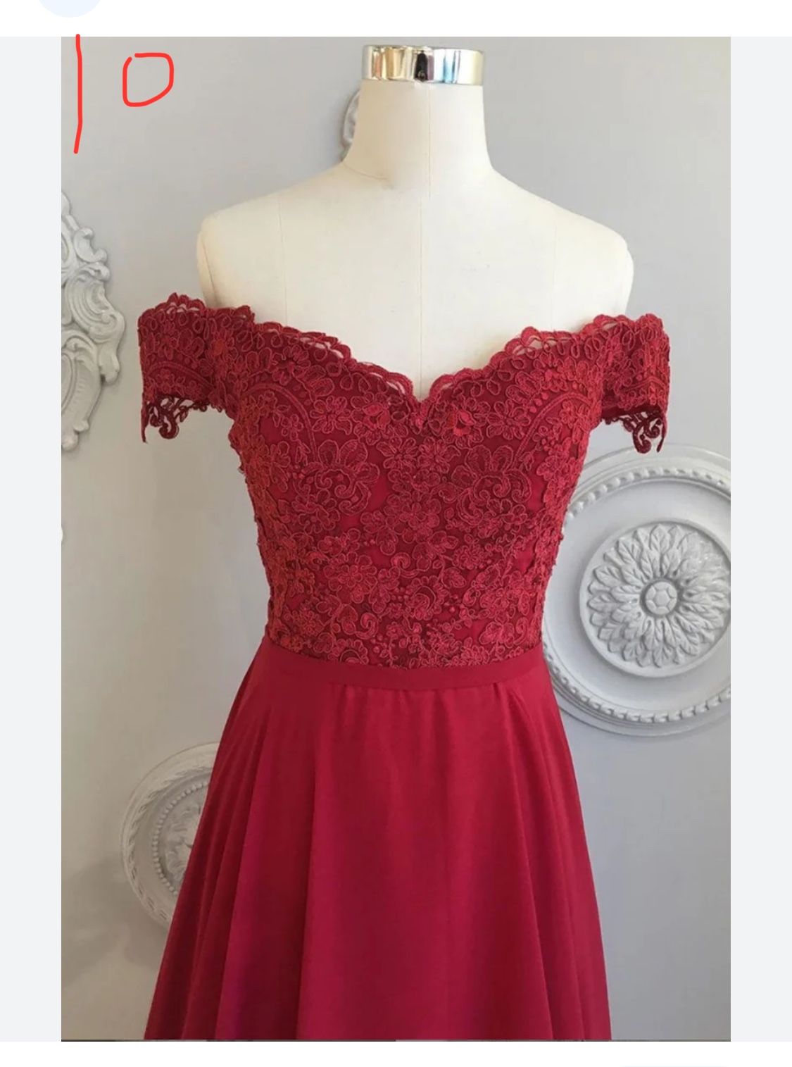 Burgundy Prom, Formal Dress, Bridesmaid Size 10