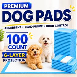 [NEW] 23.6" Dog Training Pee Pads - 100 Count