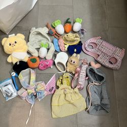 Puppy clothes and accessories $20