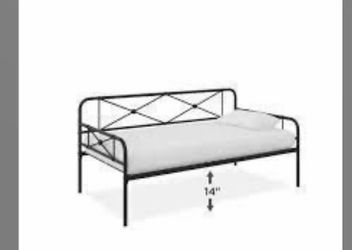 New Black FULL Daybed in box