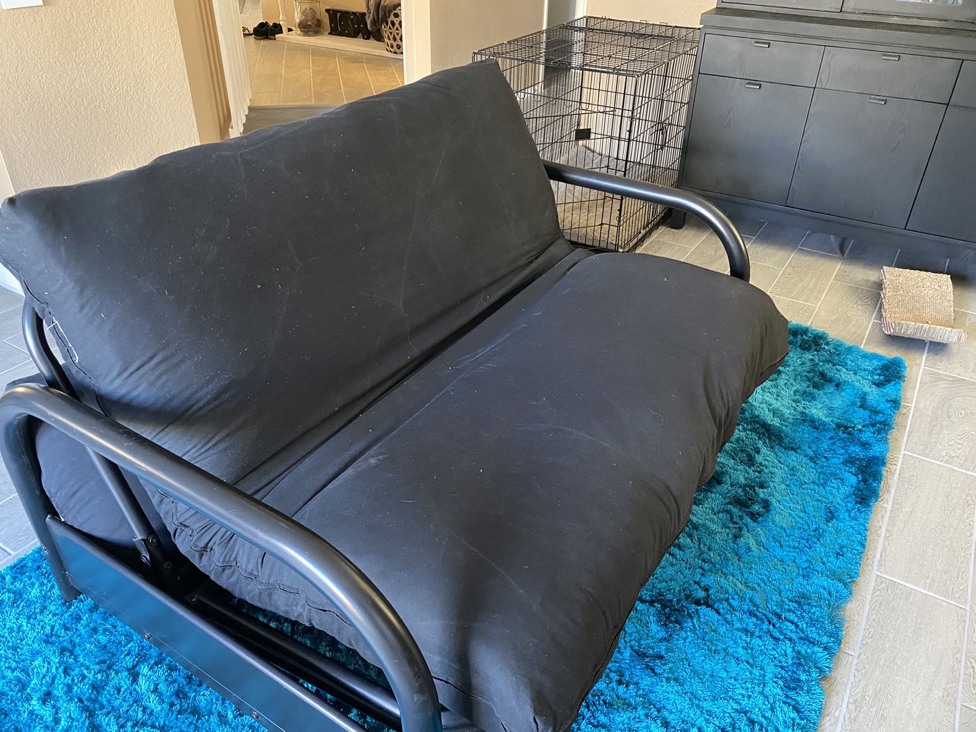 Black Metal Futon