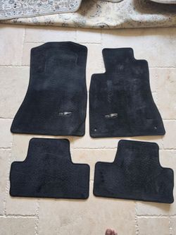 08-14 LEXUS ISF IS F INTERIOR BLACK CARPET FLOOR MATS SET OF 4 Y7351